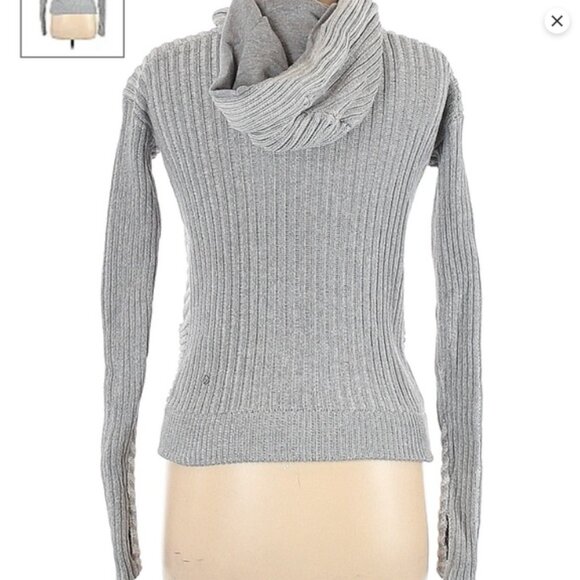 Lululemon ribbed scuba front hoodie sweater - Picture 2 of 11